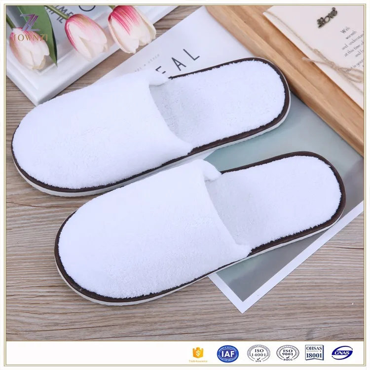 Wholesale Hotel Slipper,Professional White Polyester Fabric Fiber Hotel ...