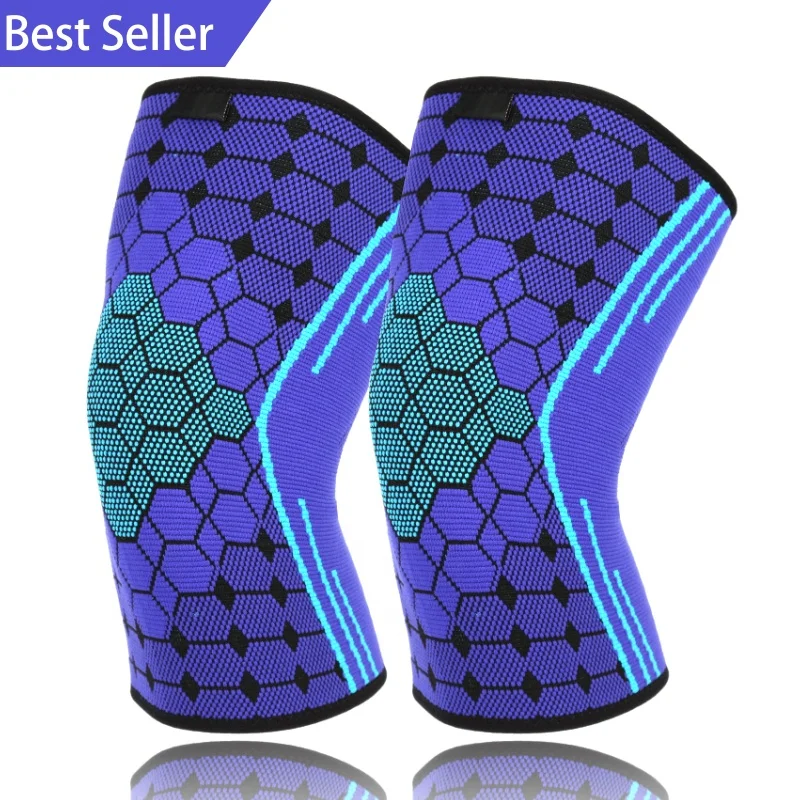 

Order 300 Free Logo Knitting Basketball Compression Knee Support Sleeve Brace, 10colors in stock