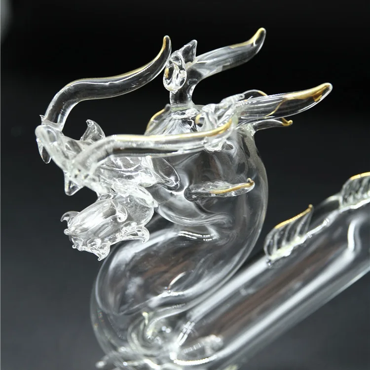 Unique Custom Empty 750ml Glass Dragon Shaped Liquor Handmade Animal
