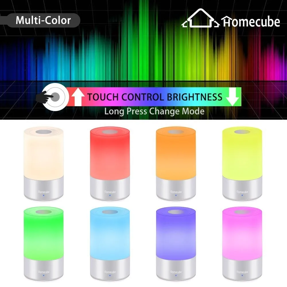 Portable Touch Sensitive Led Table Lamp Rechargeable Night Light For
