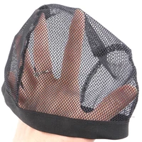 

High Quality Black Stretchable Elastic Hairnets Wig Cap Mesh Dome Cap For making wigs