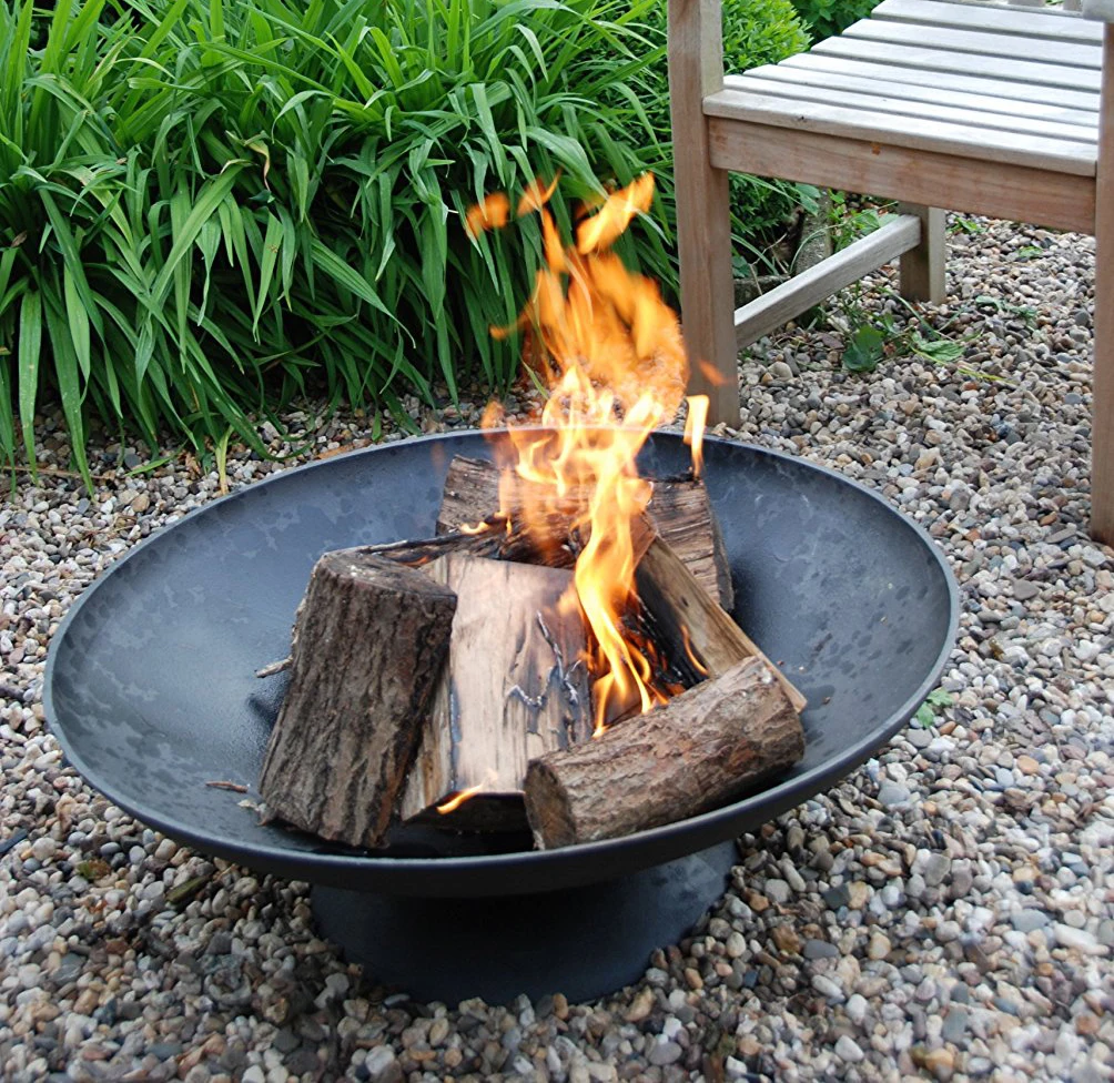 Freestanding Metal Fire Pit Bowl With Deep Wood Burning Buy Outdoor