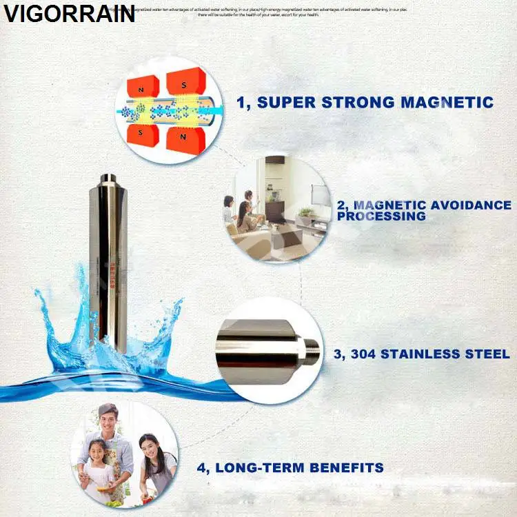 ion exchange magnet devices remove scale fluoride softener swimming pool water conditioner