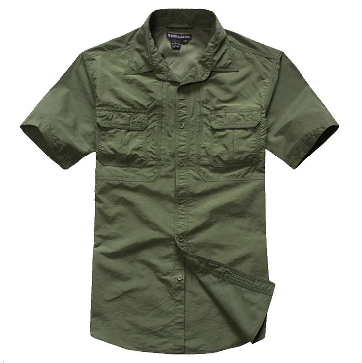 

Military Tactical T-Shirt Sports Fishing Short-Sleeve T-Shirt, Black;green;khaki;tan