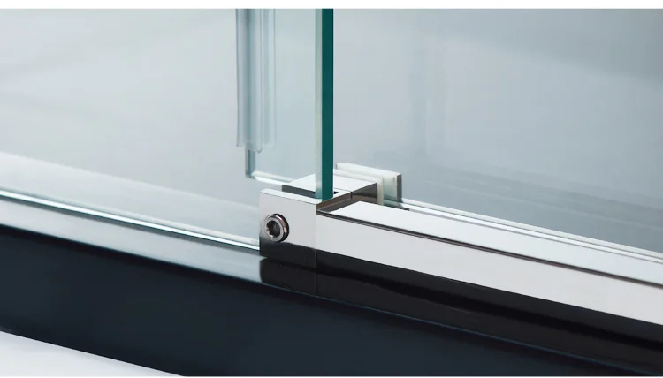 双玻璃门无框淋浴房,谷仓门 jp0203