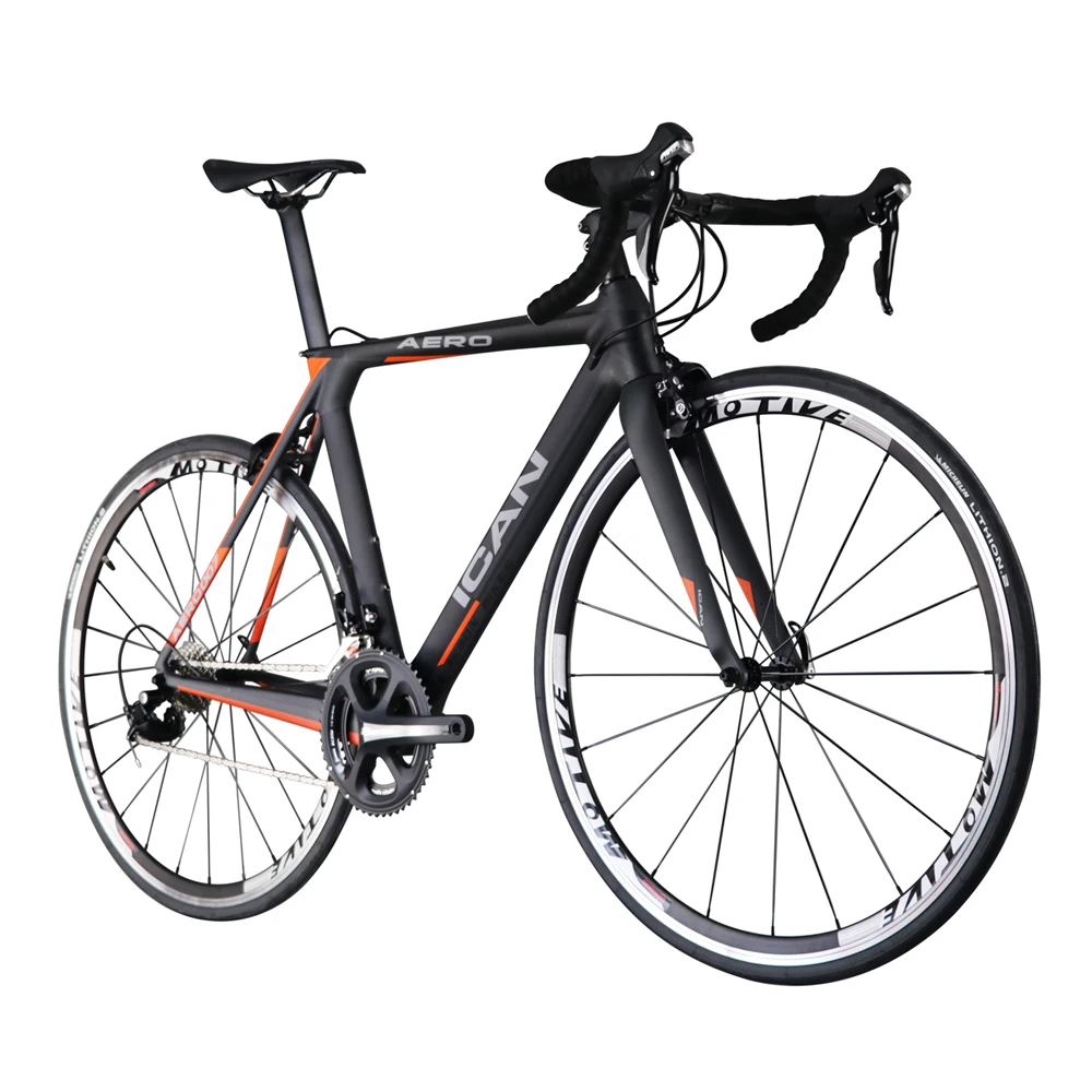 

Icanbikes New 700C Road Racing Bicycle Complete Carbon Road Bike AERO007