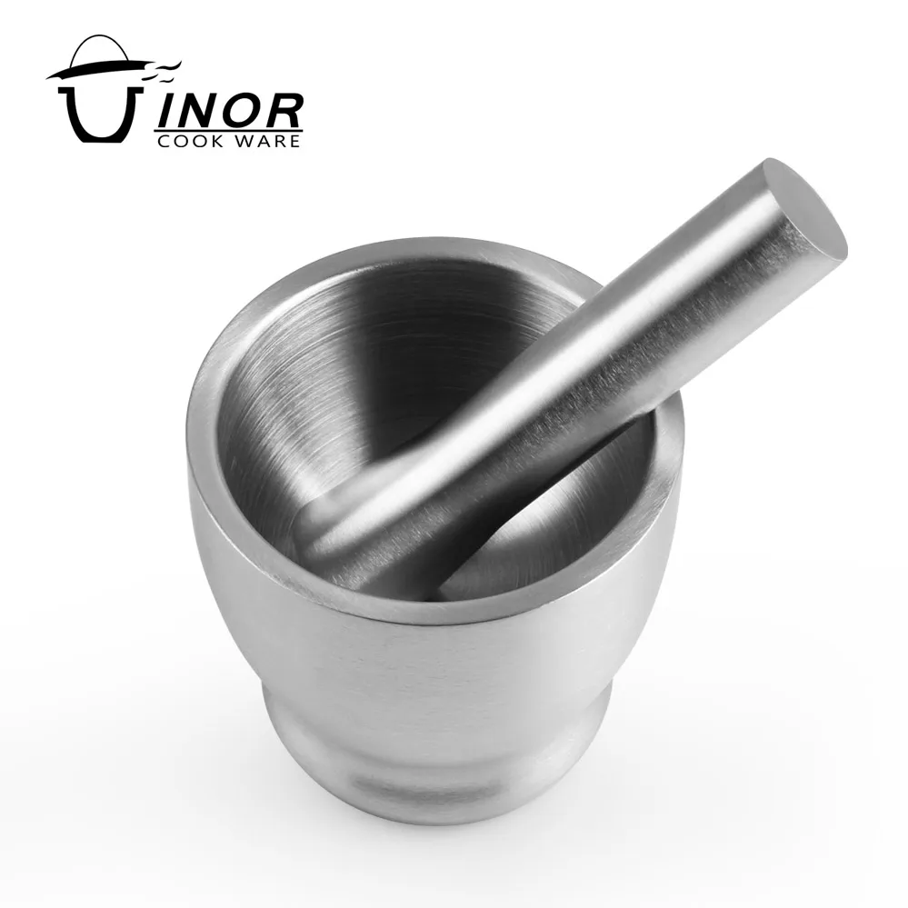 chaozhou garlic grinder stainless steel mortar & pestle for kitchen