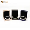 zhejiang in stock luxury pu leather gold bracelet box with custom logo