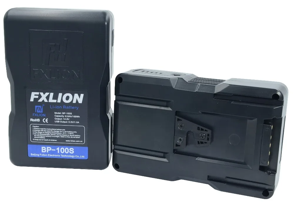 Broadcast Camera Li ion Battery 100Wh with V mount Rechargeable Battery with USB output