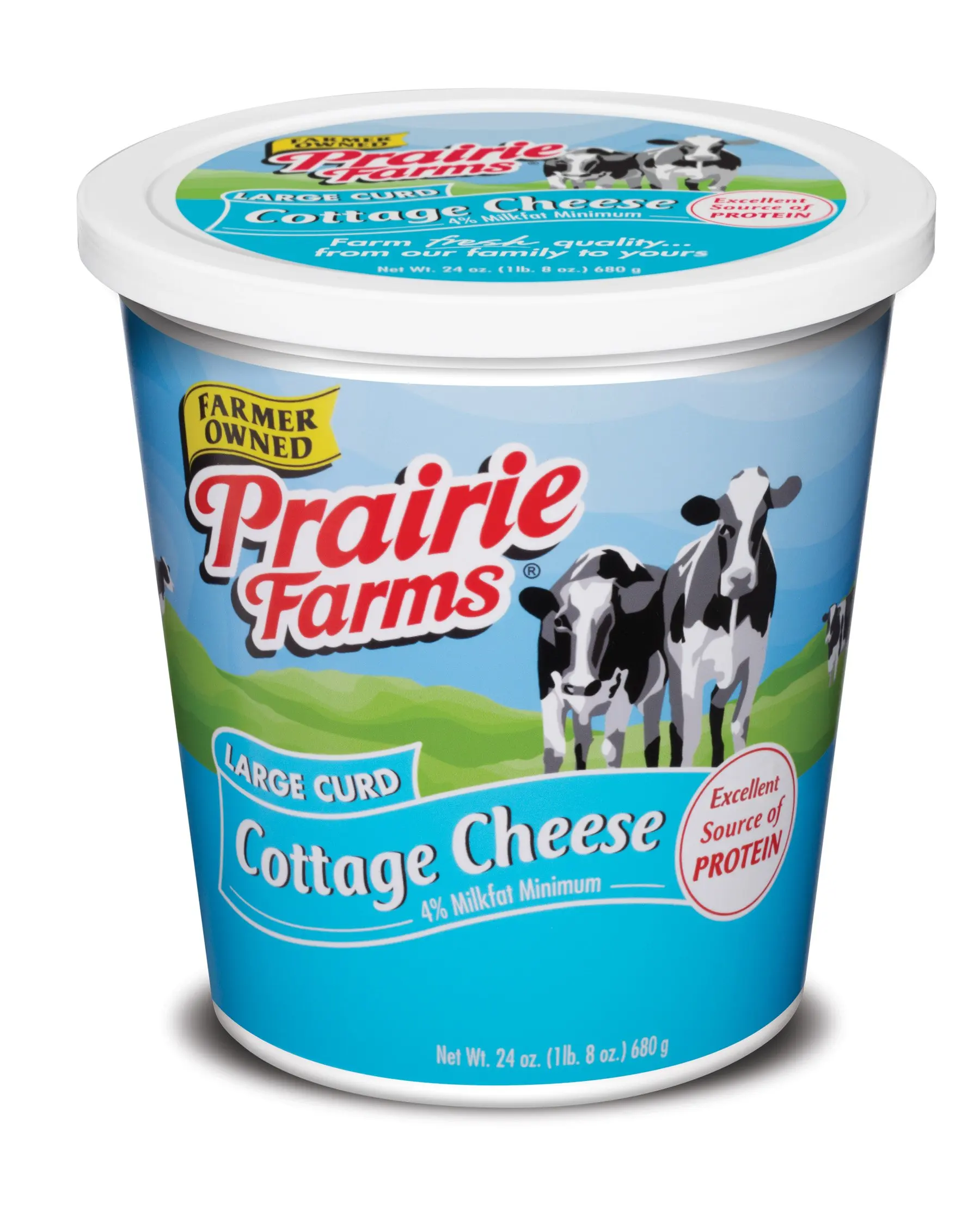 Buy Prairie Farms Dairy Cottage Cheese Large Curd 24 Oz In Cheap