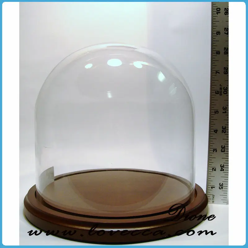 Unique Design Glass Bell Jar Dome,Dome Top Glass Candle Jar With Glass