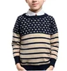 Wholesale Korean fashion knit children sweater clothing boys jacquard design