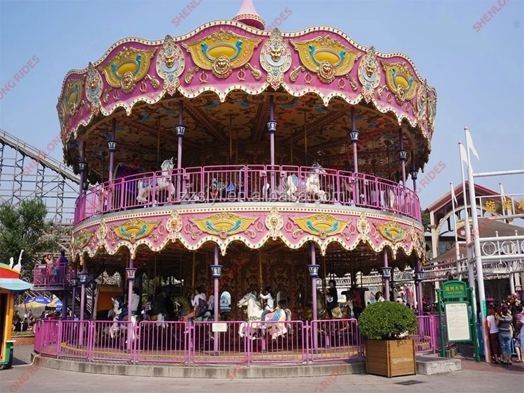 娱乐设备中国制造商游乐园儿童乘坐旋转木马出售