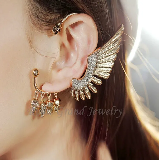 Gold Ear Cuff Cartilage Earrings Skull For Women Gold Ear Cuff Cartilage Earrings Skull For Women Product On Alibaba