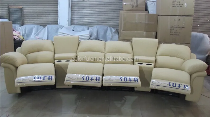 
Italy Genuine Leather Recline VIP Home Cinema Sofa Theater Sofa LS608 