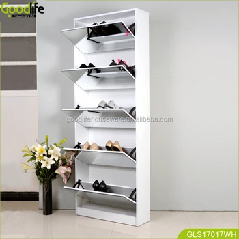 Full Length Shoe Rack Mirror With 5 