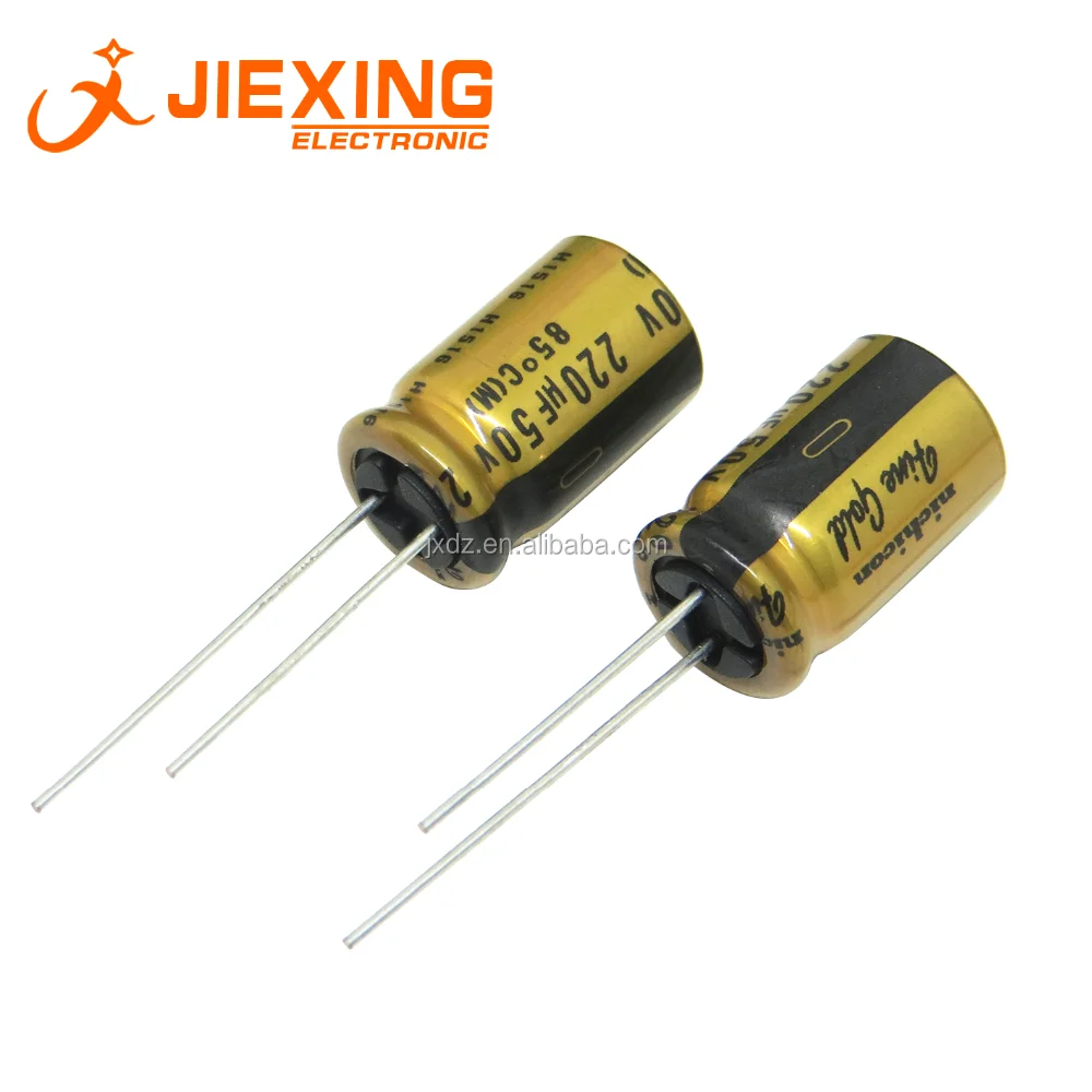 50v220uf 12.5*20mm Audio Electrolytic Capacitor 220uf/50v Fine Gold Fg ...