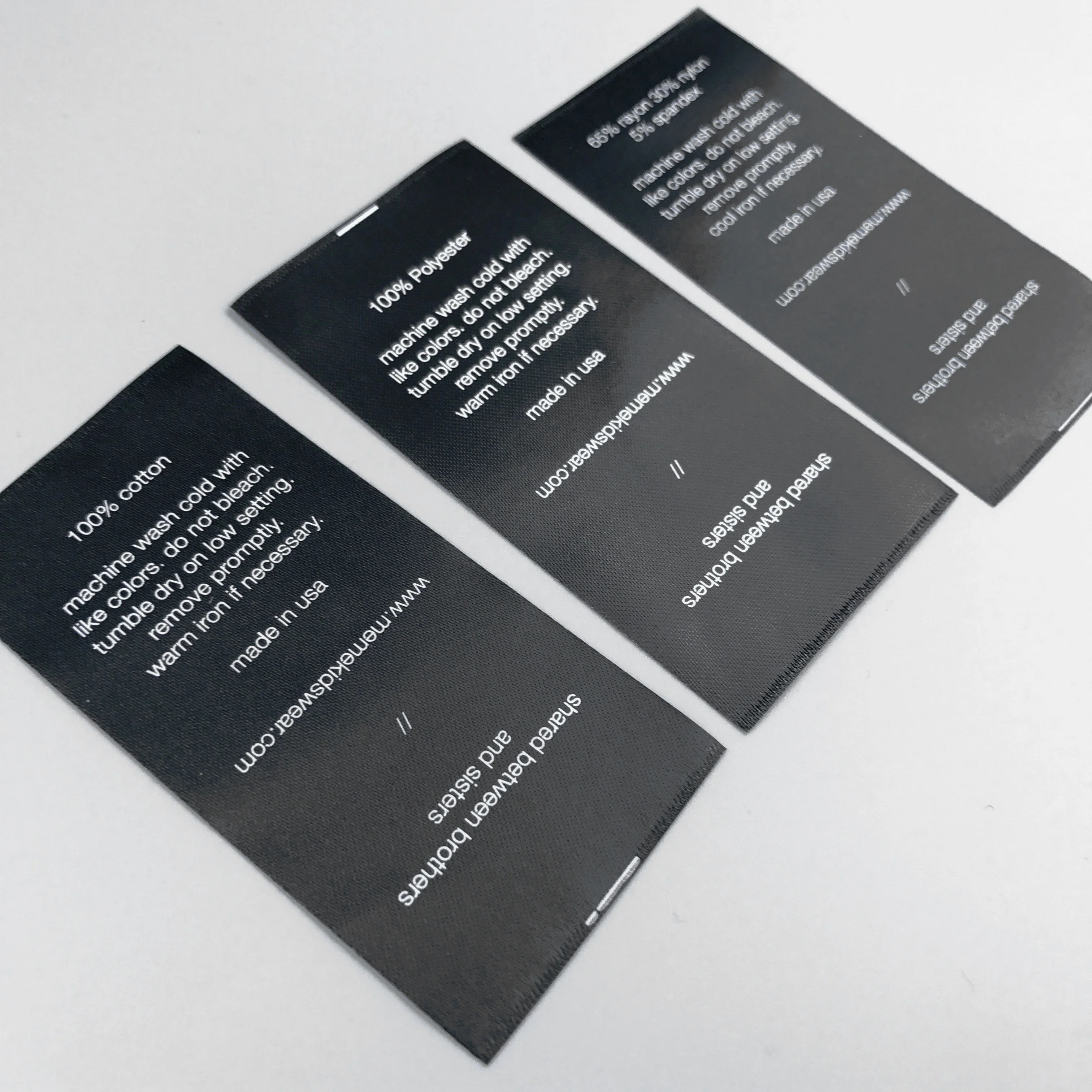 

custom fashion private brand name printed cloth label for clothing, Customized