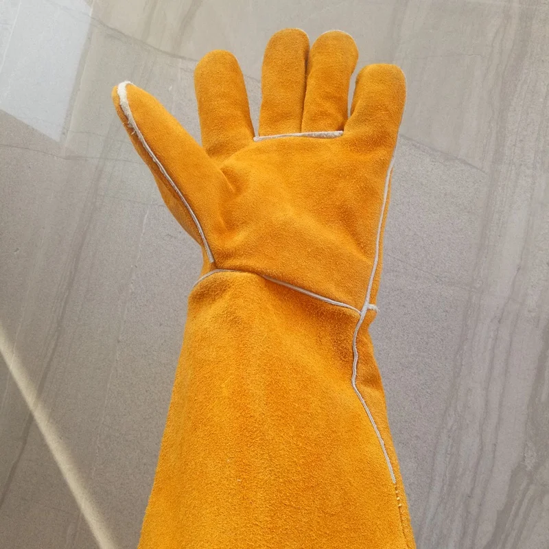 Custom Made Tig Welding Gloves Cow Split Leather Winter Work Gloves