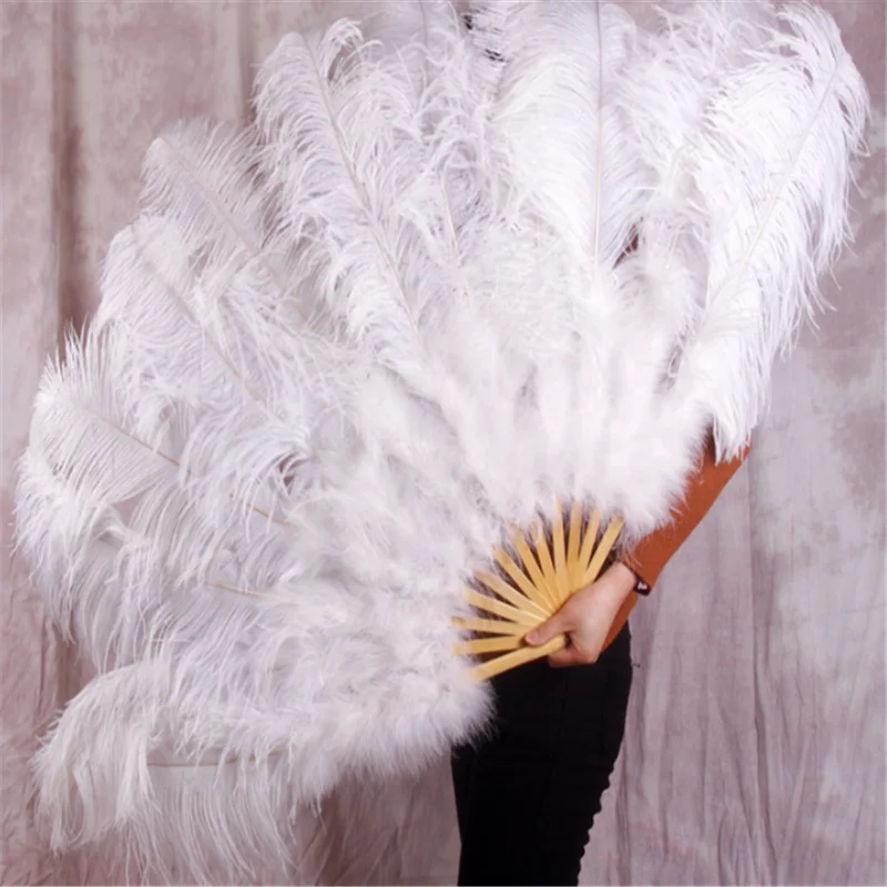 90*50cm Large Burlesque Dance feather fan Bridal Bouquet