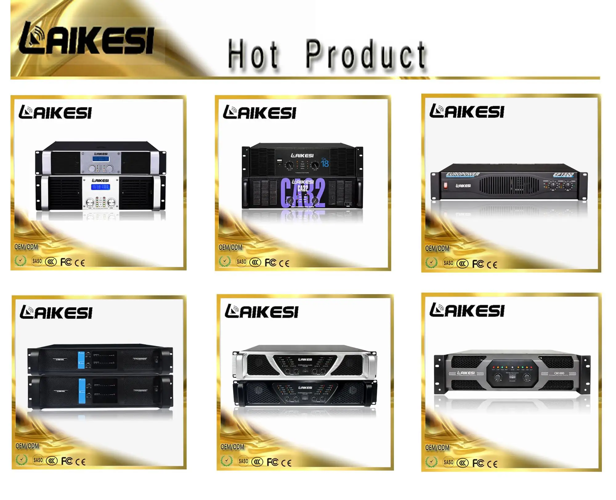 Amplificador de potencia de audio de alta calidad con alta potencia de equipo de sonido de audio profesional