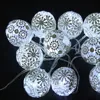 Portable holiday battery operated ball muti-color fairy spark paper articles led craft gift string light
