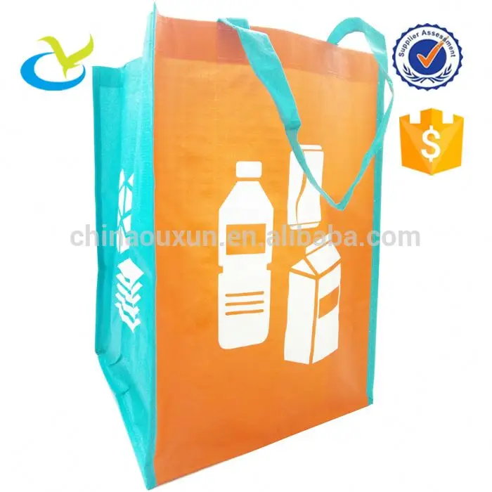 
New style carry shopping recyclable heat seal sack pp woven bag 