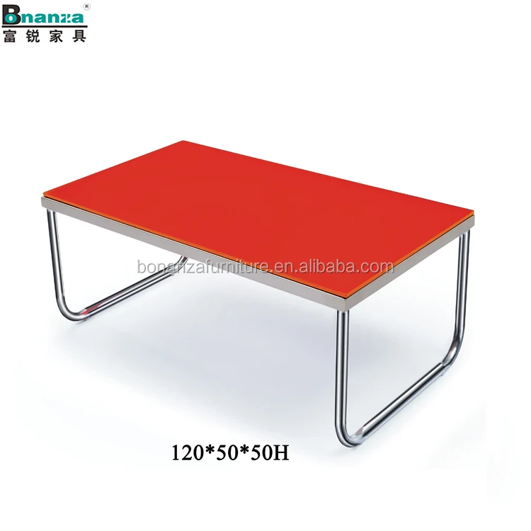 red glass coffee table