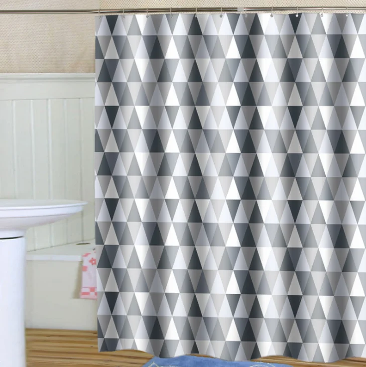 

High quality Custom waterproof bathroom shower curtain