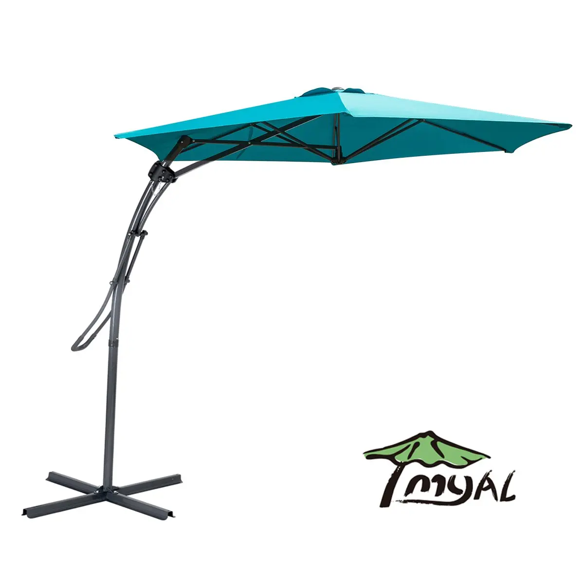 Turquoise Umbrella Find Deals On Line At Get Quotations Myal 9ft Offset Patio Umbrella Outdoor Turquoise