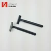 Personalized custom handle face shaving male twin blade plastic manual razors