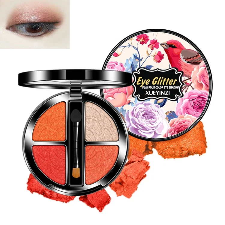 

Private label custom shimmer eyeshadow palette, 3 set colors;4 colors for each one