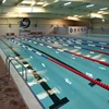 25 meter racing lane rope swimming pool floating line