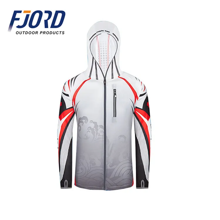 

FJORD New Summer UV Protection Moisture Wicking Quick-drying Breathable Fishing Outdoor Sports Shirt Men Fishing Clothes, Same as pictures