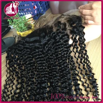 Kinky Curly No Chemical Processing Lace Frontal Malaysian Afro