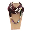 Women's Necklace Jewelry Pendant Infinity Scarf Soft Loop Snood Scarves