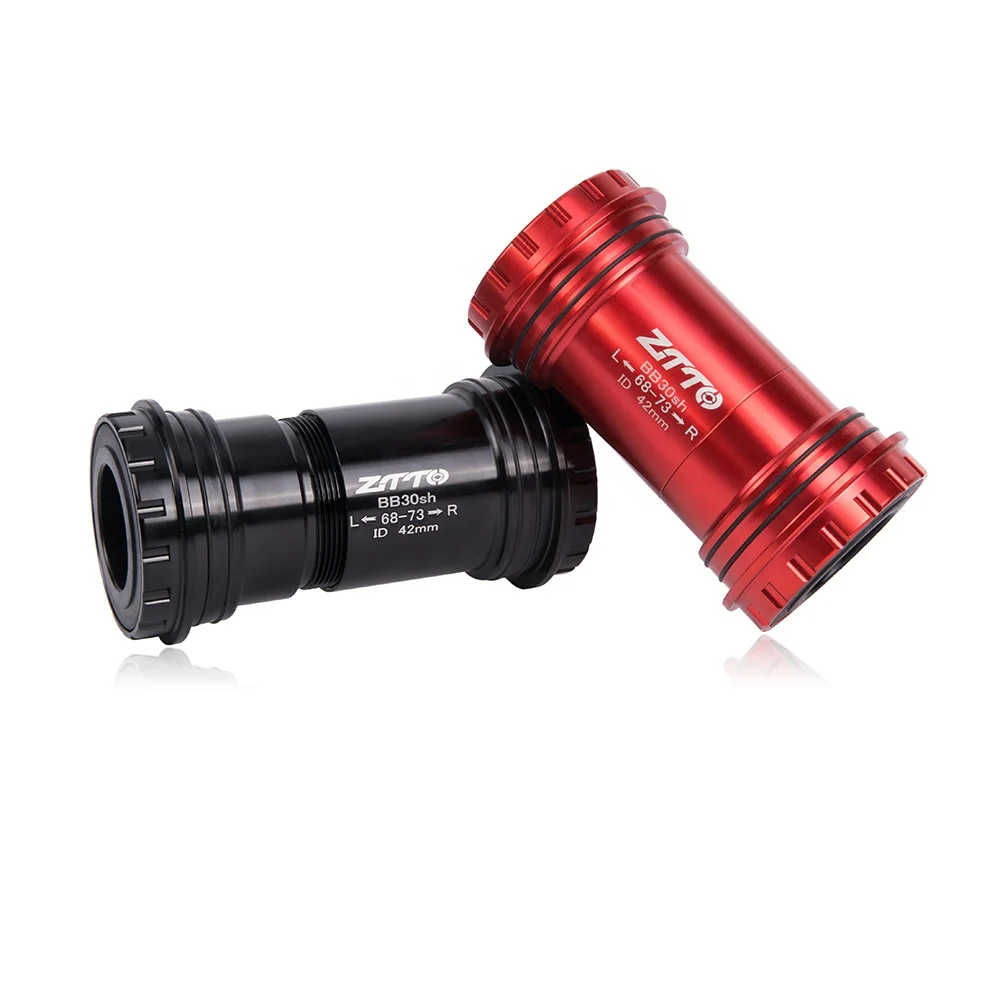 

ZTTO BB30sh BB30 24 Adapter bicycle Press Fit Bottom Brackets Axle For MTB Road bike Parts, Red/black