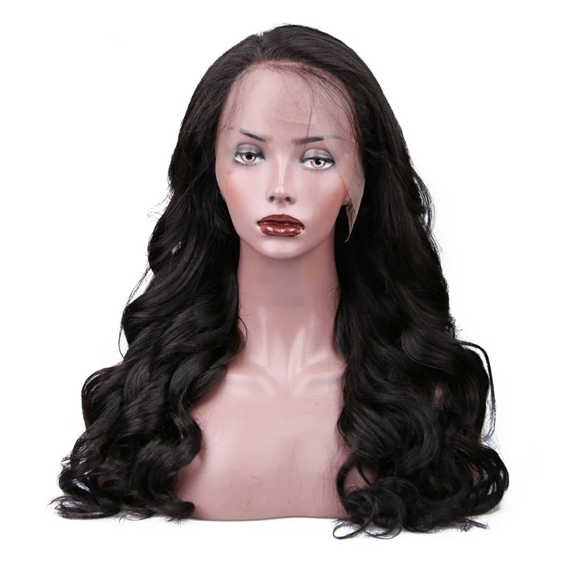 

Adjustable caps brazilian body wave 150% density full lace wig in dubai