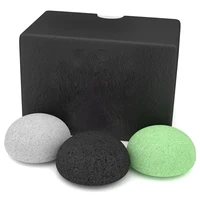 

Natural Black Bamboo Charcoal Konjac Sponge for Face and Body Wash