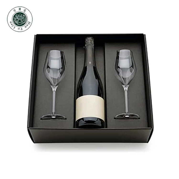 Cardboard Champagne Flute Glasses Boxes Custom Individual Wine Glass Boxes Luxury Paper T Box