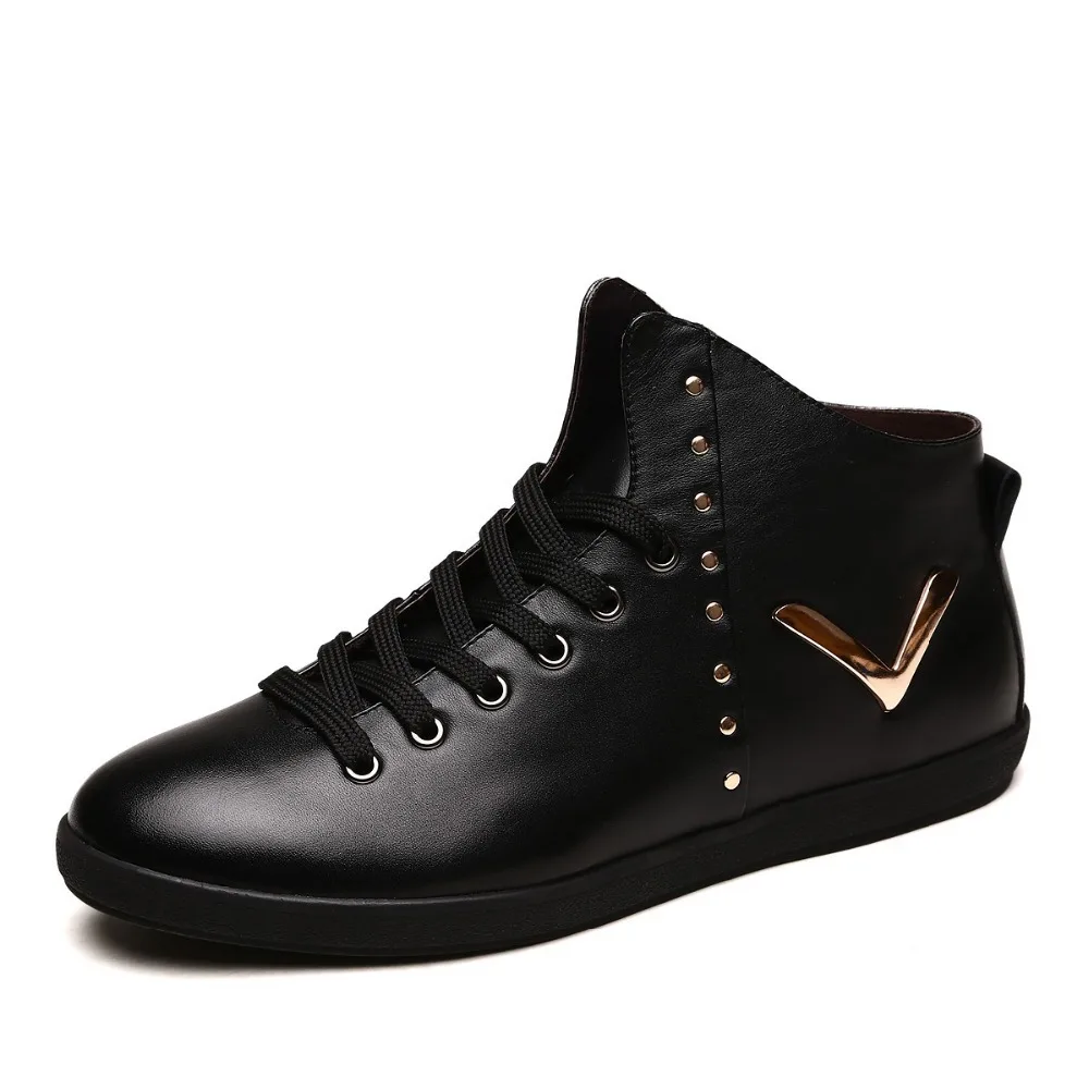 Genuine Leather warm waterproof men boots,comfortable