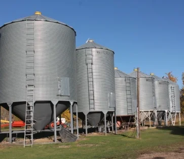 Galvanized Feed Silo Steel Feed Tower Rice Husk Grain Silo Storage ...