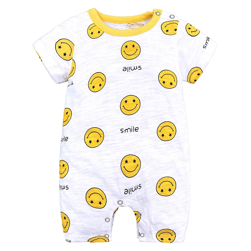 

Spanish Baby Clothing Cotton 100% Baby Rompers Unisex Boy Girls Short Sleeve Cartoon Toddler Boy Summer Clothes for Infant