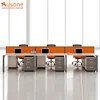 Free combination metal legs fix cabinet workstation office workstation with overhead cabinet