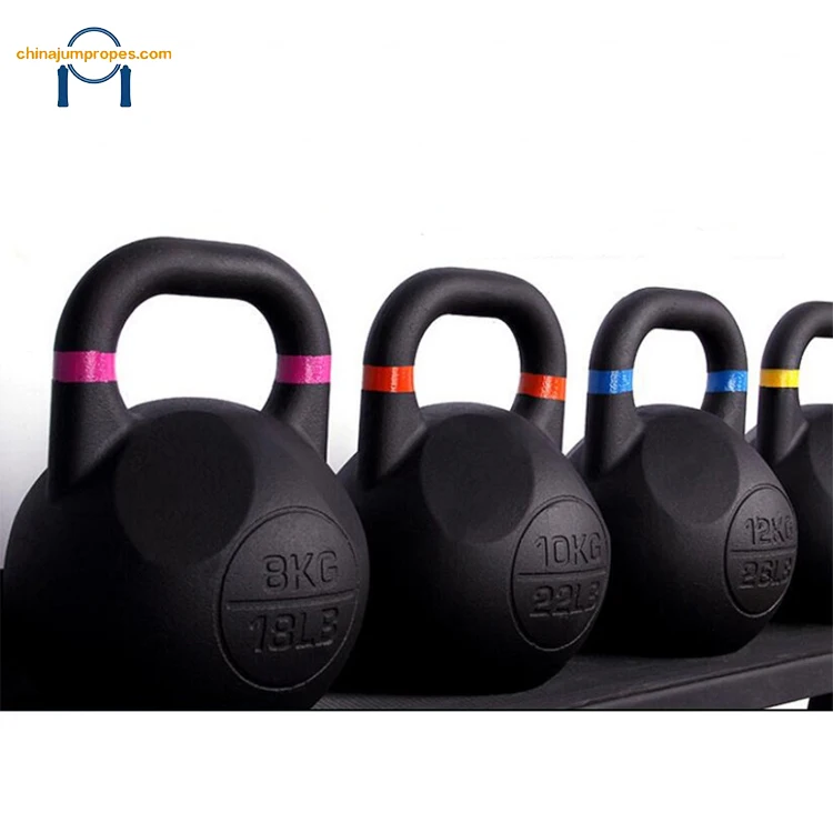 
Gym Competition 24KG Competition plastic adjustable handle Kettlebells with oso collars 