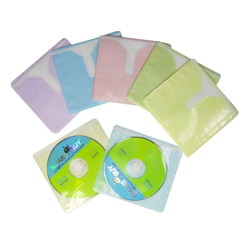 
Clear standard ring binder 100-pack 2 disc cd dvd plastic sleeve 