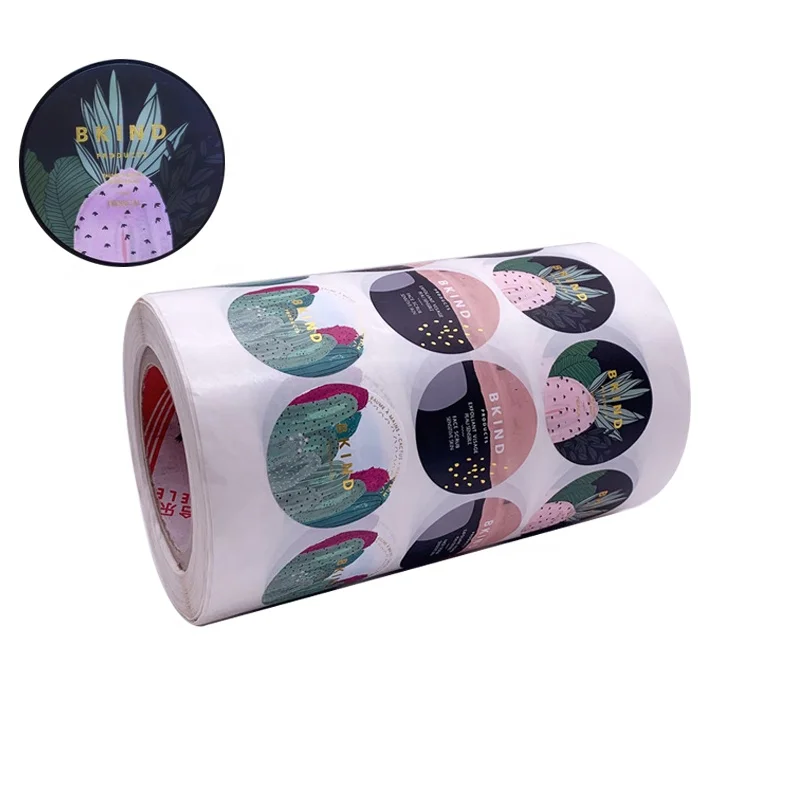 Personnalis&eacute; Imprim&eacute; Feuille de Vinyle Cosm&eacute;tique &Eacute;tiquettes Autocollantes Pour Bouteilles Cosm&eacute;tiques