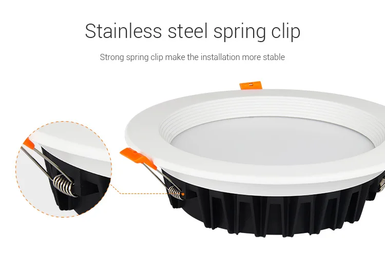 RGB+CCT 25W 2000LM 50000 lifespan roof down led  light anti dazzled chip LED  wireless 2.4g rf control factory