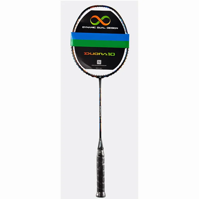 

custom logo Ultralight high quality carbon fiber 5U 4U 3U black duora 10 Badminton rackets, Customized