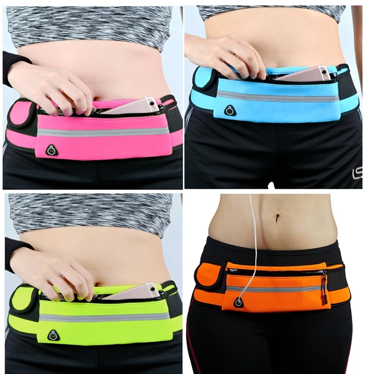 Amazon Hot Men Women Custom Waterproof Fanny Pack Phone Jogging Running Sport Waist Bag Belt